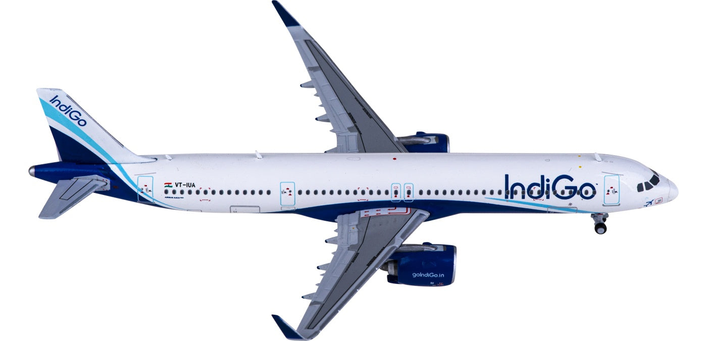 1:400 JC Wings XX4974 Indigo Airbus A321neo VT-IUA Aircraft Model+Free Tractor