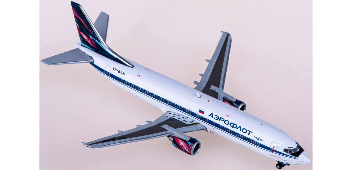 1:400 JC Wings XX4978 Aeroflot Boeing 737-400 VP-BAN Aircraft Model+Free Tractor