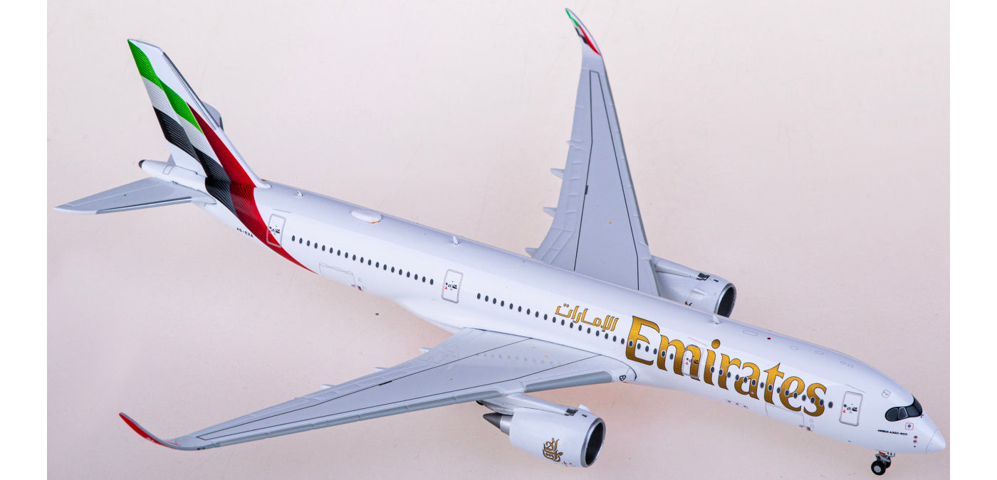 1:400 Geminijets GJUAE2241 Emirates Airways Airbus A350-900 A6-EXA Aircraft Model+Free Tractor