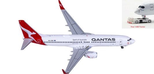 1:400 Phoenix PH04567 Qantas Airways Boeing 737-800 VH-VZW Aircraft Model+Free Tractor