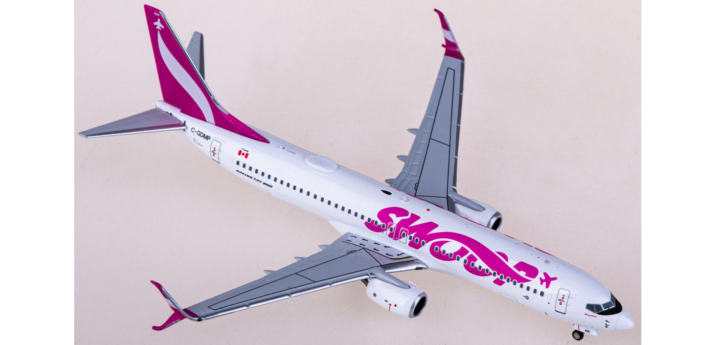 1:400 NG Models NG58205 Swoop Airlines Boeing 737-800 C-GDMP Aircraft Model+Free Tractor