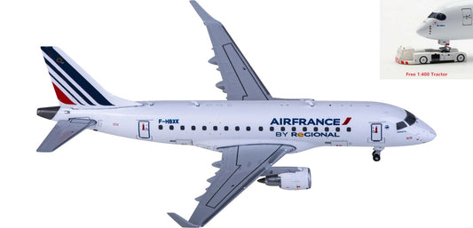 1:400 JC Wings XX40122 Air France Embraer ERJ-170LR F-HBXK Aircraft Model+Free Tractor