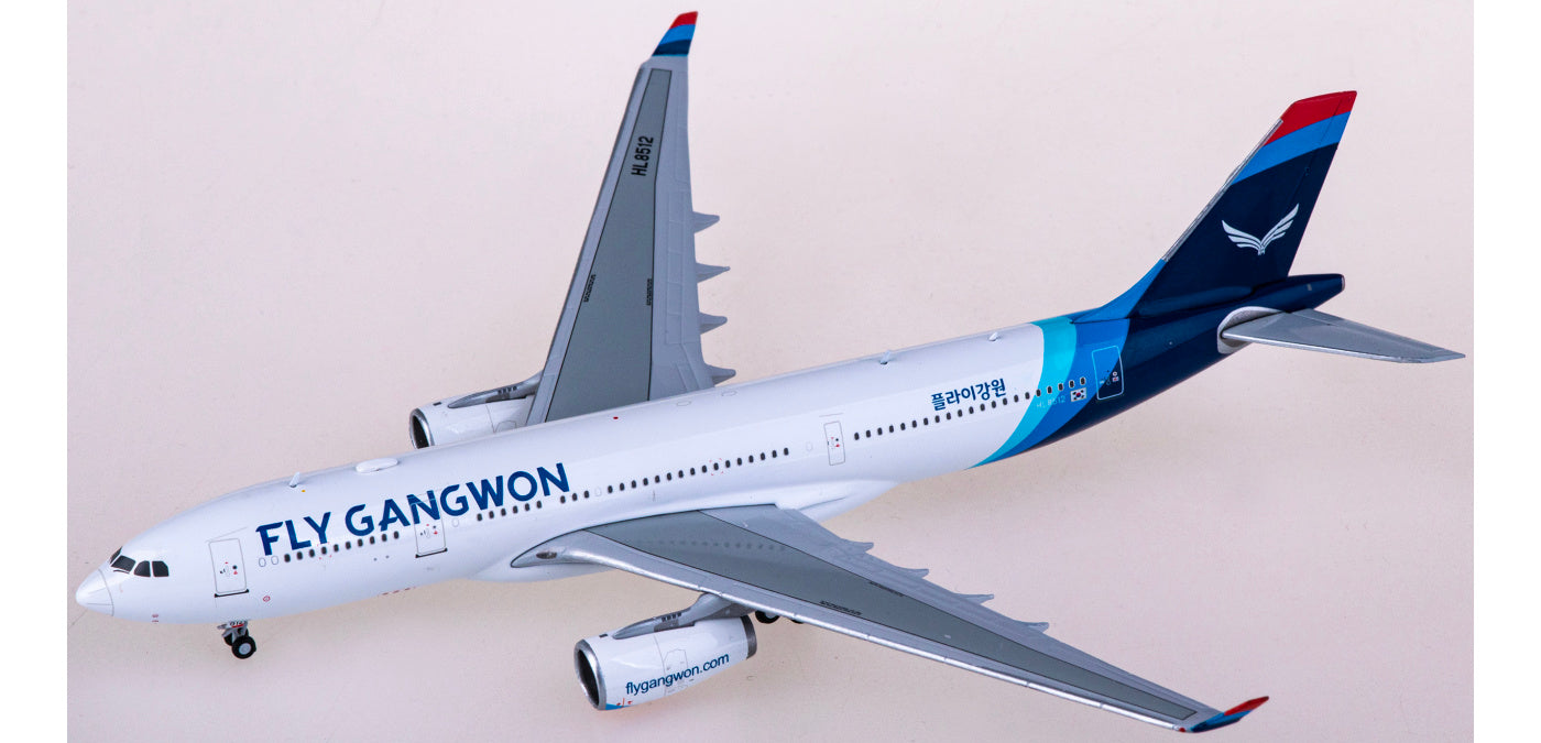 1:400 JC Wings LH4322 Fly Gangwon Airbus A330-200 HL8512 Aircraft Model+Free Tractor