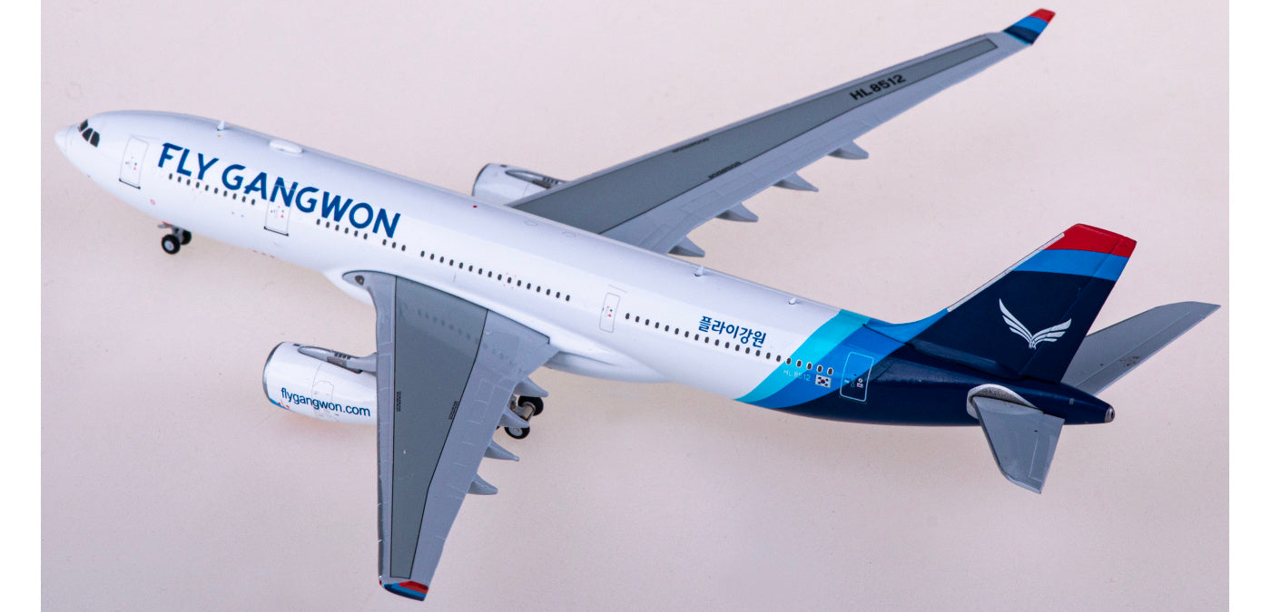 1:400 JC Wings LH4322 Fly Gangwon Airbus A330-200 HL8512 Aircraft Model+Free Tractor