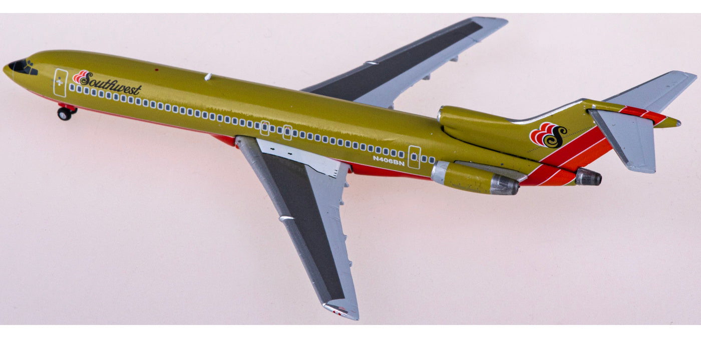 1:400 GeminijetsGJSWA2216 Southwest Airlines Boeing 727-200 N406BN Aircraft Model+Free Tractor