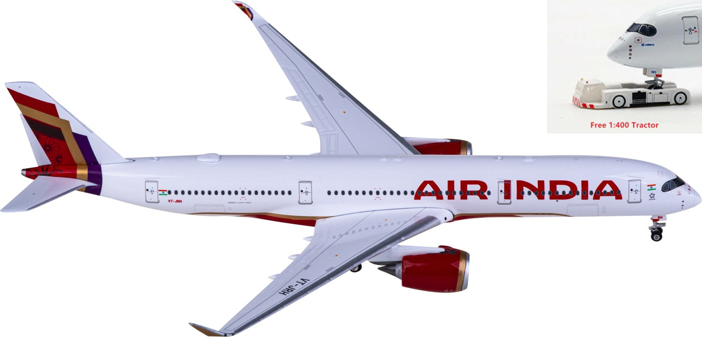 1:400 Phoenix PH11863 Air India Airbus A350-900 VT-JRH Aircraft Model+Free Tractor