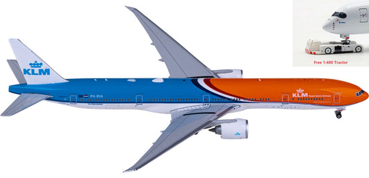 1:400 Phoenix PH11860 KLM Boeing 777-300ER PH-BVA Aircraft Model+Free Tractor