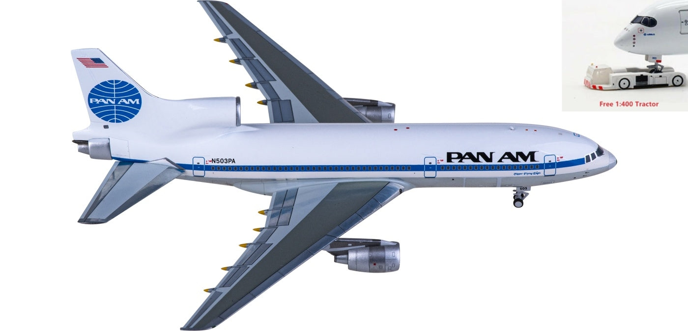 1:400 NG Models NG35021 Pan Am Lockheed L-1011-500 N503PA Aircraft Model+Free Tractor