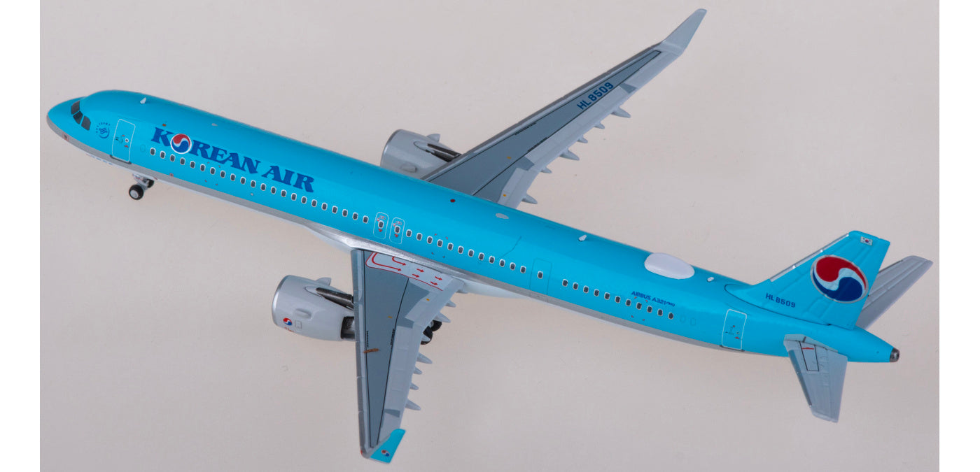 1:400 NG Models NG13096 Korean Air Airbus A321neo HL8509 Aircraft Model+Free Tractor