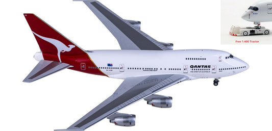 1:400 NG Models NG07032 Qantas Airways Boeing 747SP VH-EAB Aircraft Model+Free Tractor