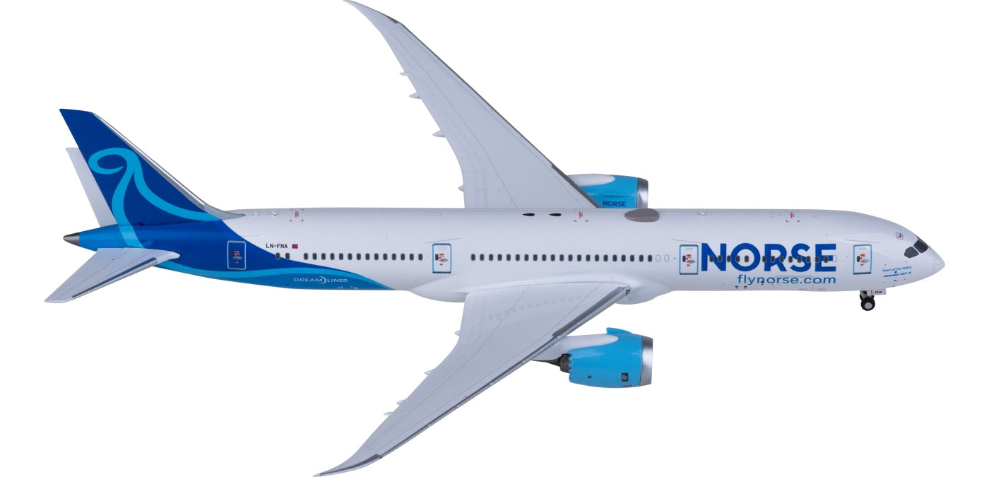 1:400 NG Models NG55115 Norse Atlantic Airways Boeing 787-9 LN-FNA Aircraft Model+Free Tractor