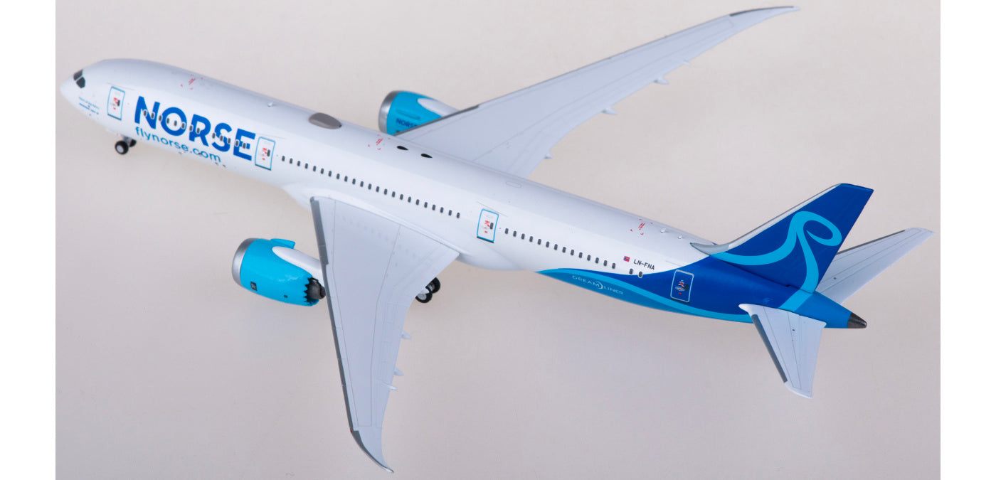 1:400 NG Models NG55115 Norse Atlantic Airways Boeing 787-9 LN-FNA Aircraft Model+Free Tractor