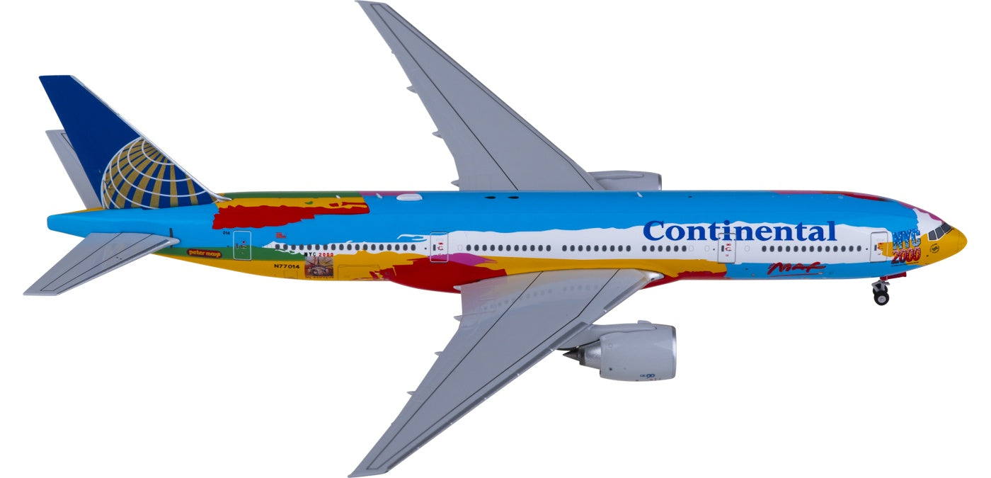 1:400 NG Models NG72005 Continental Airlines Boeing 777-200ER N77014 Free Tractor