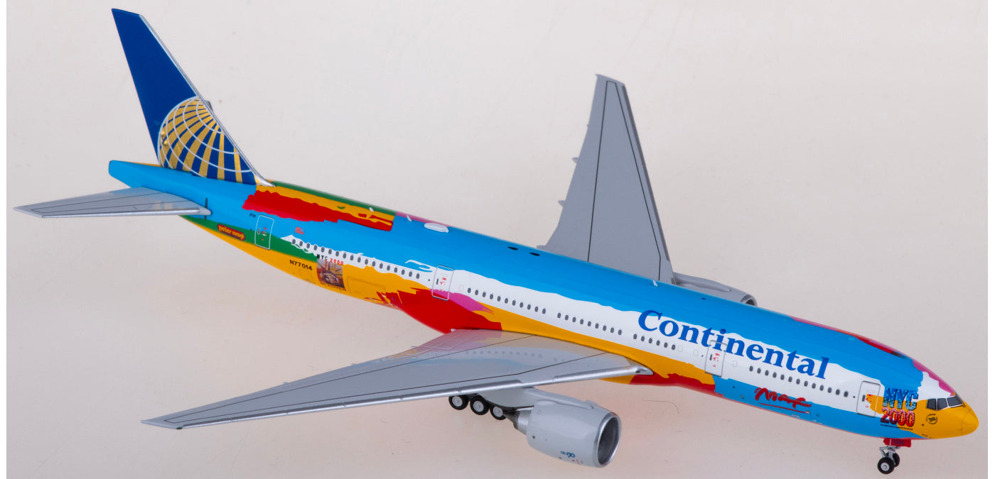 1:400 NG Models NG72005 Continental Airlines Boeing 777-200ER N77014 Free Tractor