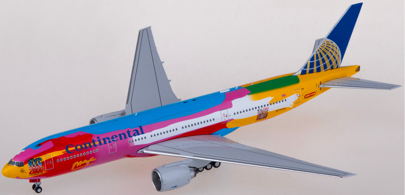 1:400 NG Models NG72005 Continental Airlines Boeing 777-200ER N77014 Free Tractor