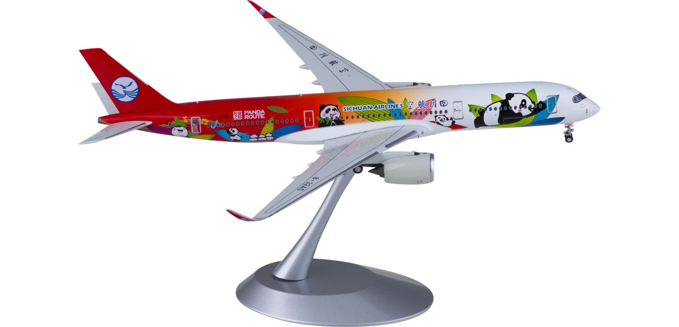 1:400 NG Models NG39062 Sichuan Airlines Airbus A350-900 B-32AG Aircraft Model+Free Tractor