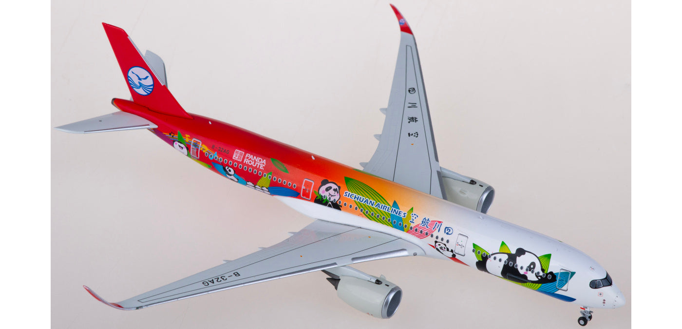 1:400 NG Models NG39062 Sichuan Airlines Airbus A350-900 B-32AG Aircraft Model+Free Tractor