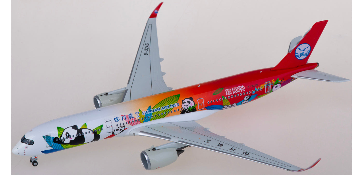 1:400 NG Models NG39062 Sichuan Airlines Airbus A350-900 B-32AG Aircraft Model+Free Tractor