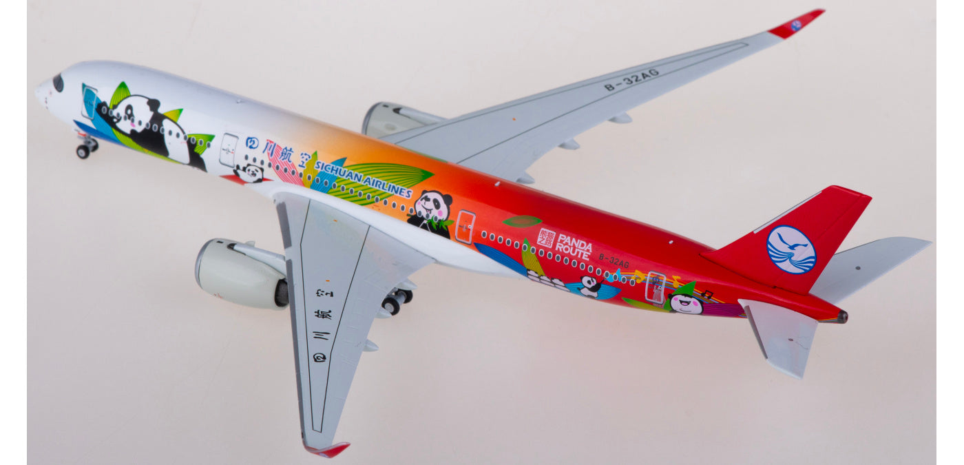 1:400 NG Models NG39062 Sichuan Airlines Airbus A350-900 B-32AG Aircraft Model+Free Tractor