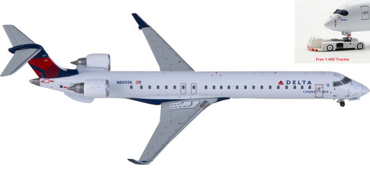 1:400 Geminijets GJDAL2029 Delta Air Lines Bombardier CRJ900LR N800SK Aircraft Model+Free Tractor