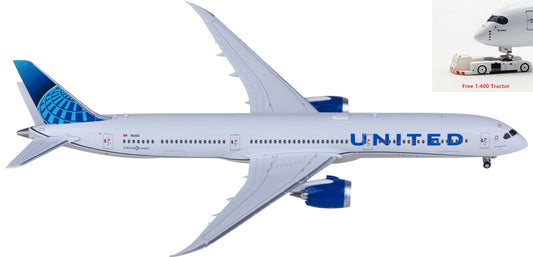 1:400 Geminijets  GJUAL2229 United Airlines Boeing 787-10 N13014 Aircraft Model+Free Tractor