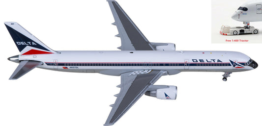1:400 Geminijets GJDAL2235 Delta Air Lines  Boeing 757-200 N607DL Aircraft Model+Free Tractor