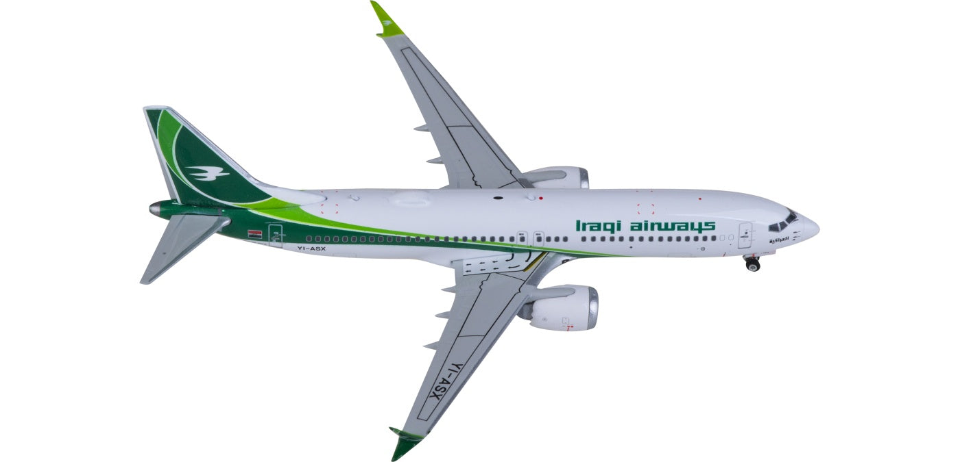 1:400 Phoenix PH11865 Iraqi Airways Boeing 737 MAX 8 YI-ASX Aircraft Model+Free Tractor