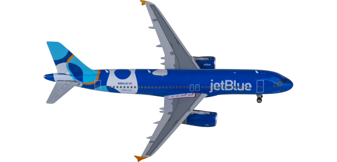 1:400 Phoenix PH04572 JetBlue Airbus A320 N554JB Aircraft Model+Free Tractor