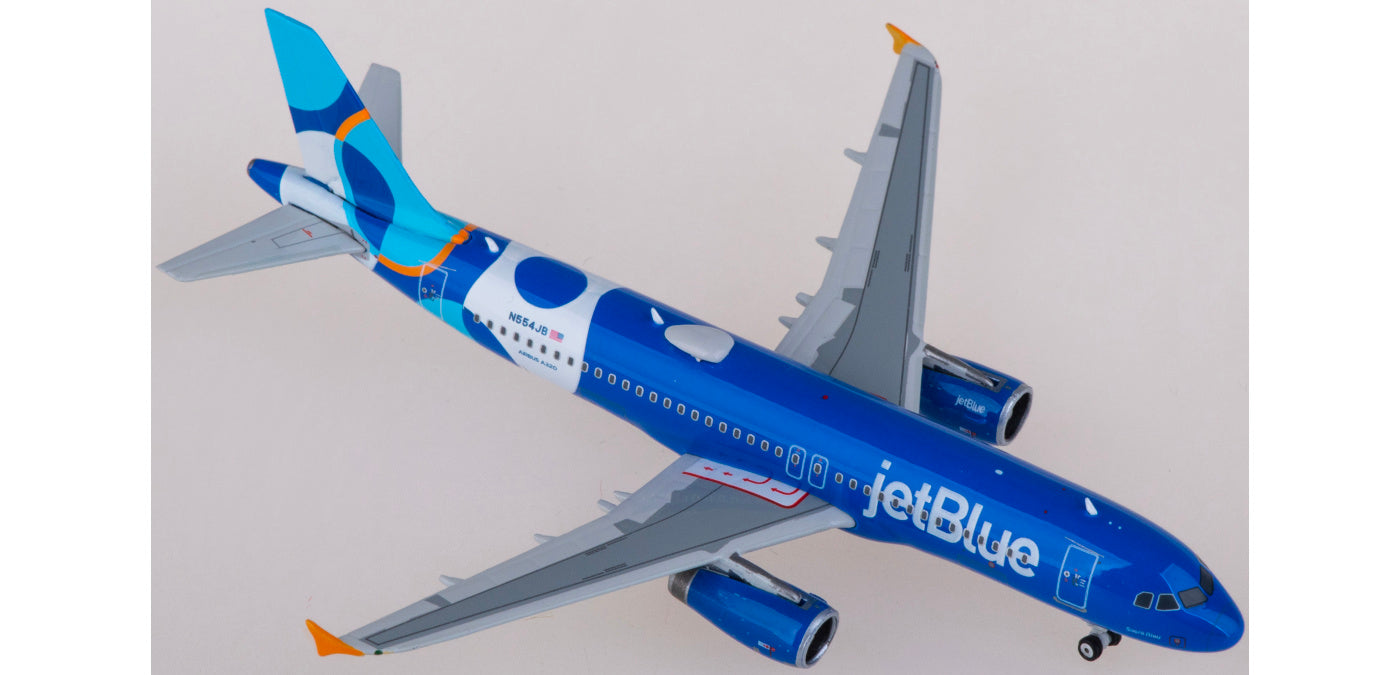 1:400 Phoenix PH04572 JetBlue Airbus A320 N554JB Aircraft Model+Free Tractor