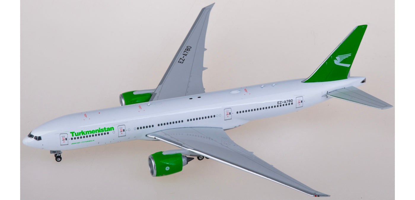 1:400 Phoenix PH11878 Turkmenistan Airlines Boeing 777-200LR EZ-A780 Aircraft Model+Free Tractor