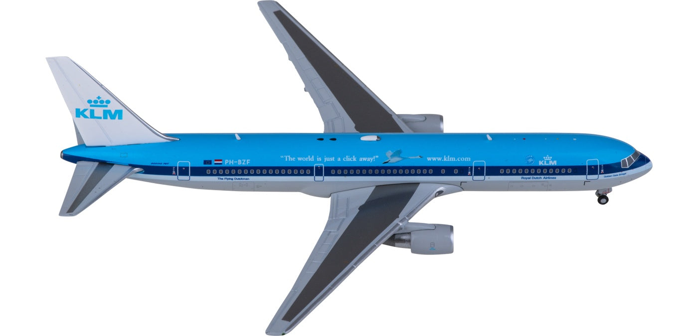 1:400 JC Wings XX4993 KLM Boeing 767-300ER PH-BZF Aircraft Model+Free Tractor