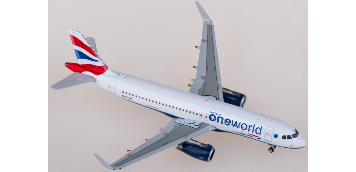 1:400 Phoenix PH04576 British Airways Airbus A320 G-EUYR Aircraft Model+Free Tractor