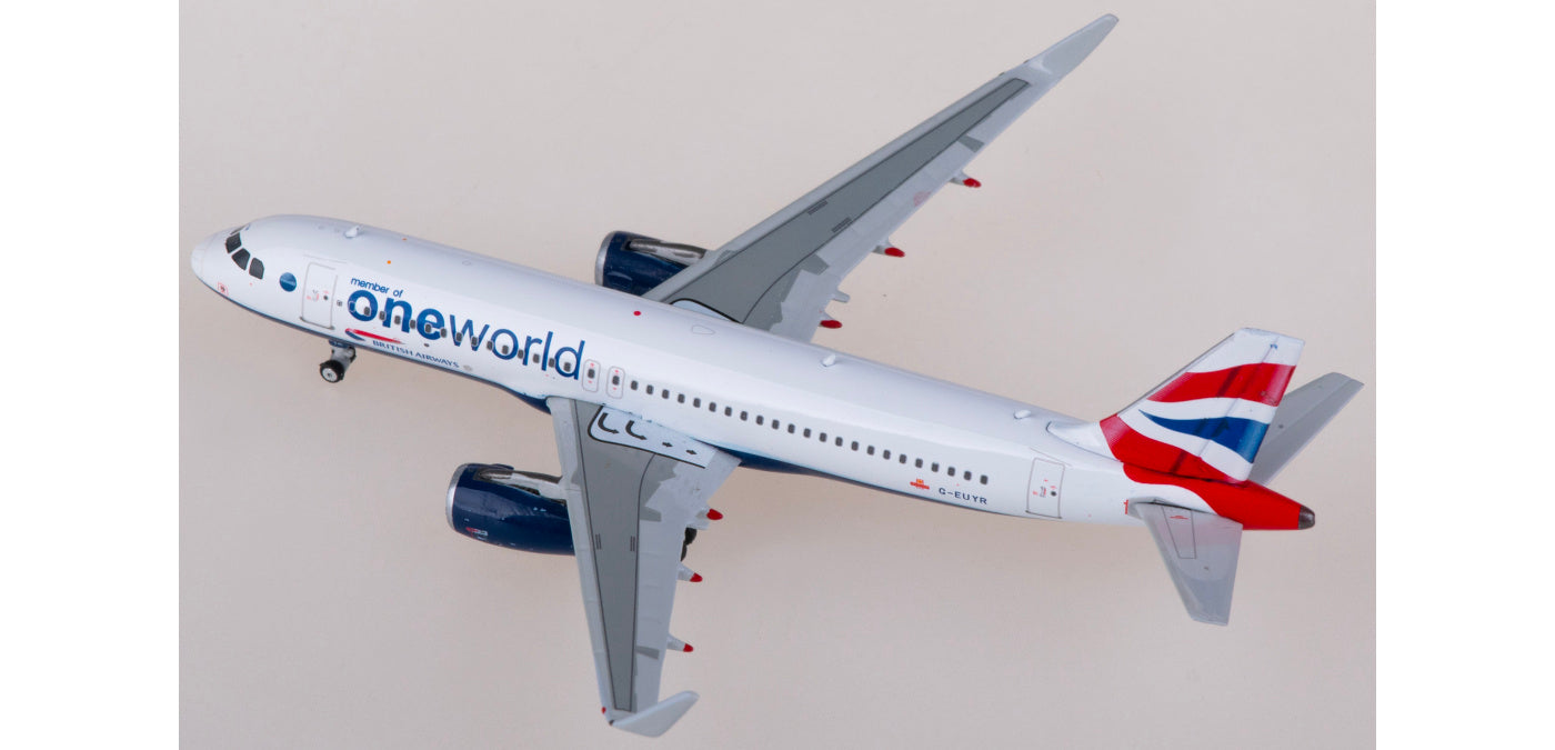 1:400 Phoenix PH04576 British Airways Airbus A320 G-EUYR Aircraft Model+Free Tractor