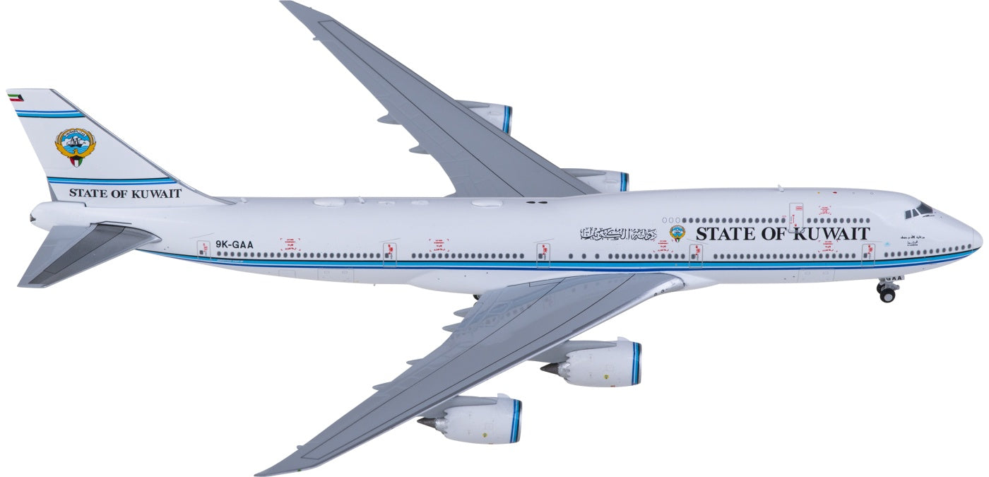 1:400 JC Wings LH4347 STATE OF KUWAIT Boeing 747-8(BBJ) 9K-GAA Aircraft Model+Free Tractor