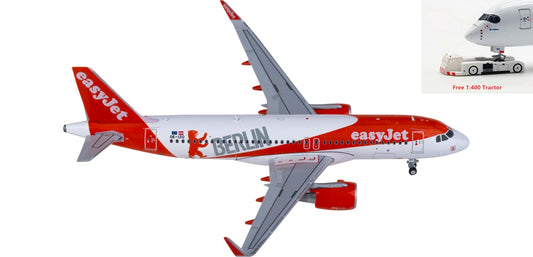 1:400 JC Wings EW4320005 easyJet Airbus A320 OE-IZQ Aircraft Model+Free Tractor