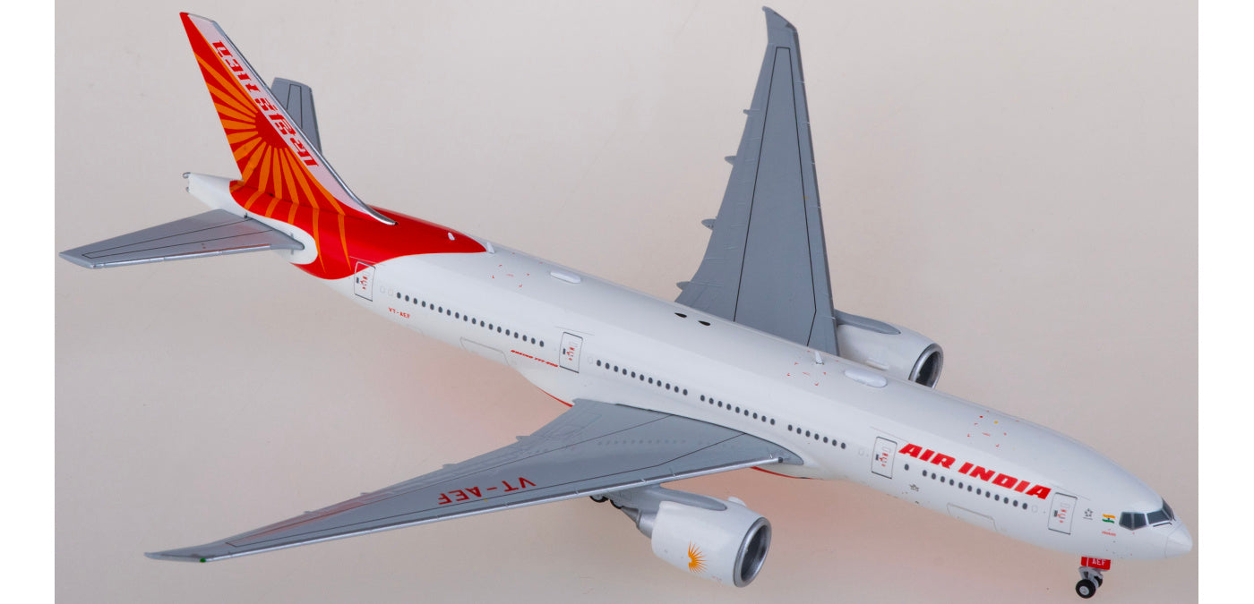 1:400 JC Wings LH4341 Air India Boeing 777-200LR VT-AEF Aircraft Model+Free Tractor