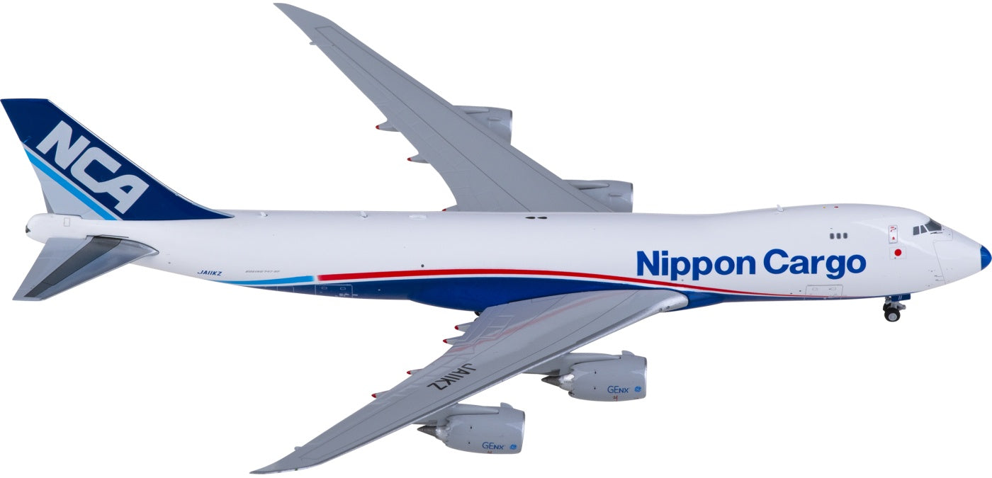 1:400 JC Wings  EW4748012 Nippon Cargo Airlines Boeing 747-8F JA11KZ Aircraft Model+Free Tractor