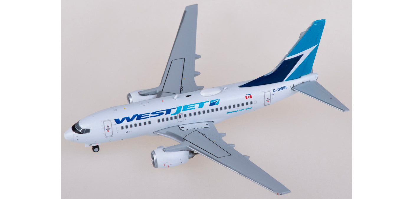 1:400 Geminijets GJWJA2259 WestJet Boeing 737-600 C-GWSL Aircraft Model+Free Tractor