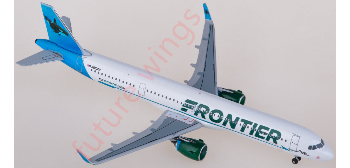 1:400 AeroClassics AC411272 Frontier Airlines Airbus A321neo N610FR Aircraft Model+Free Tractor