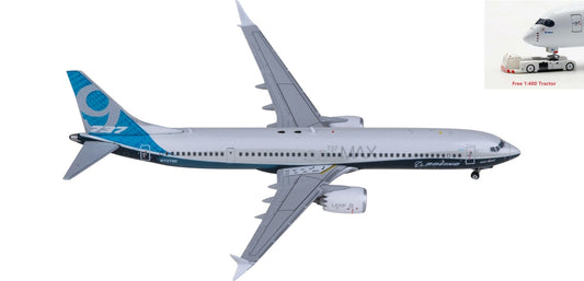 1:400 JC Wings LH4291 Boeing 737 MAX 9 N7379E Aircraft Model+Free Tractor
