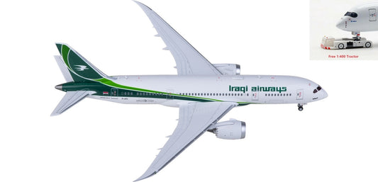 1:400 JC Wings LH4356 Iraqi Airways Boeing 787-8 Dreamliner YI-ATC Aircraft Model+Free Tractor