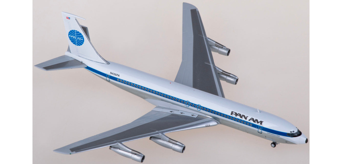 1:400 JC Wings BB4-707-003 Pan Am Boeing 707-300B N435PA & Sticker Aircraft Model+Free Tractor