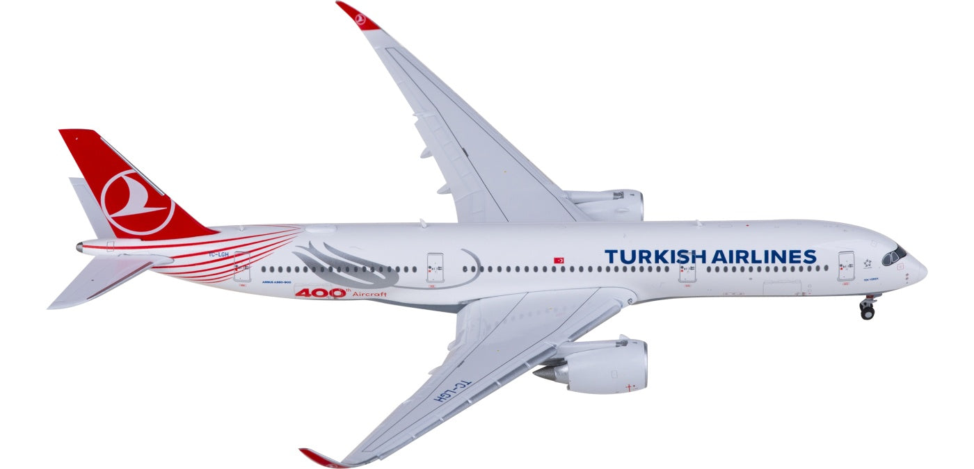 1:400 JC Wings XX40171A Turkish Airlines Airbus A350-900XWB TC-LGH "Flaps Down" Aircraft Model+Free Tractor