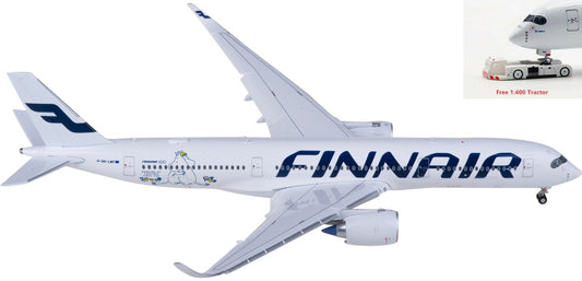 1:400 JC Wings XX40144A Finnair Airbus A350-900XWB OH-LWP "Flaps Down" Aircraft Model+Free Tractor
