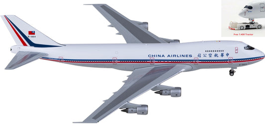 1:400 Phoenix PH11870 China Airlines Boeing 747-200 B-1864 Aircraft Model+Free Tractor