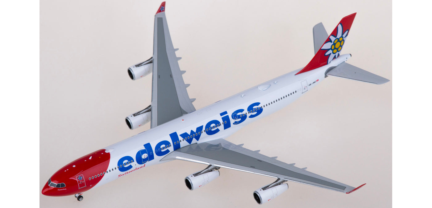 1:400 Phoenix PH11887 Edelweiss Air Airbus A340-300 HB-JMC  Aircraft Model+Free Tractor
