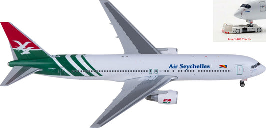 1:400 Phoenix PH11882 Air Seychelles Boeing 767-300ER S7-ASY Aircraft Model+Free Tractor