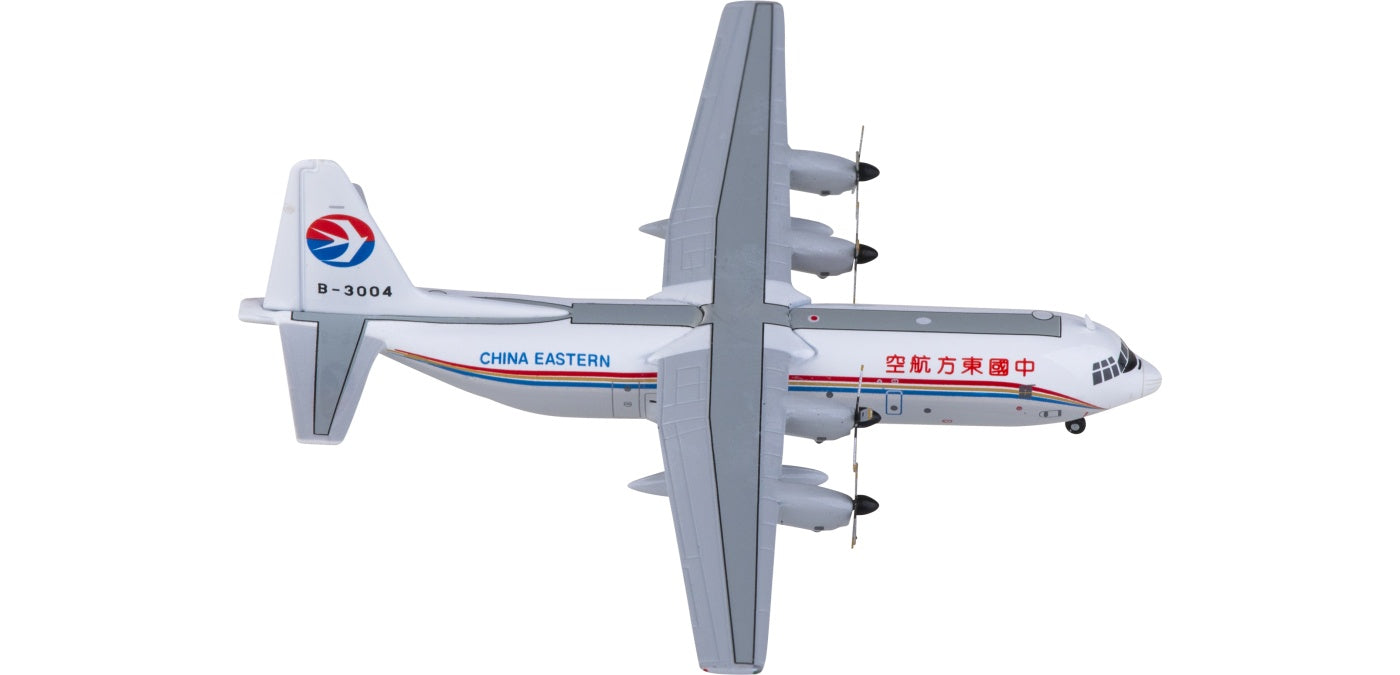 1:400 Yu ModeL YU0017 China Eastern Lockheed L-100-30 B-3004 Aircraft Model+Free Tractor