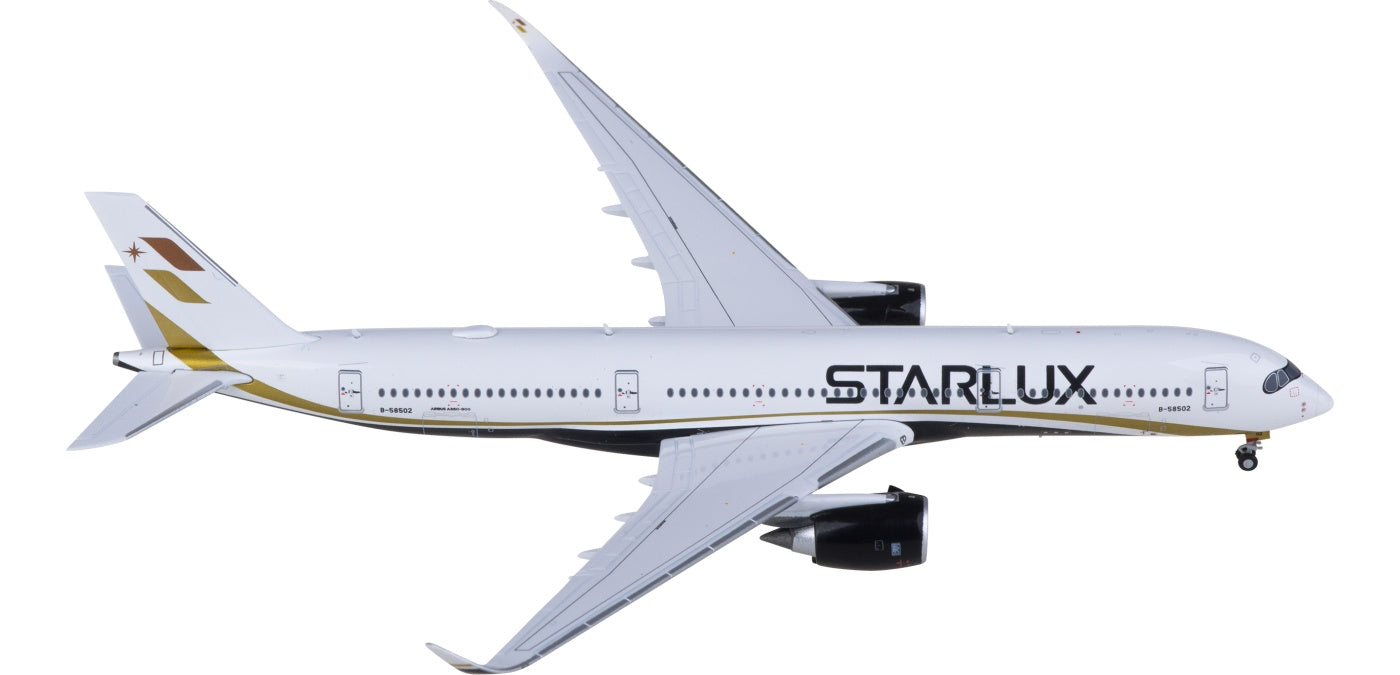 1:400 JC Wings EW4359008 Starlux Airlines Airbus A350-900 B-58502 Aircraft Model+Free Tractor