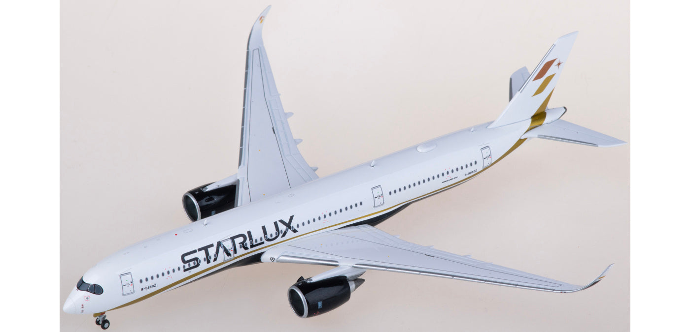 1:400 JC Wings EW4359008 Starlux Airlines Airbus A350-900 B-58502 Aircraft Model+Free Tractor